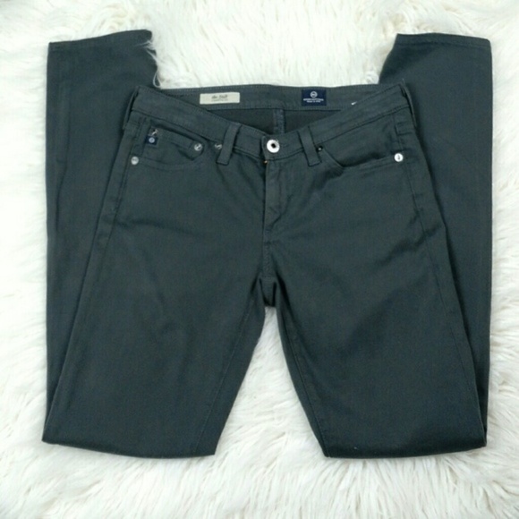 AG Adriano Goldschmied Stilt Cigarette Jeans Pants Grey SZ 26 - Picture 2 of 7